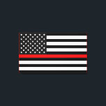 Thin Red Line American Flag Leinwanddruck<br><div class="desc">Thin Red Line ist ein Symbol used by firefighters.</div>