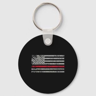 Thin Red Line American USA Flaggen Fireman Unterst Schlüsselanhänger