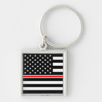 Thin Red Line Feuerwehrleute Heroes American Flag