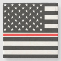 Thin Red Line Flag: Feuerwehrheldengedächtnis