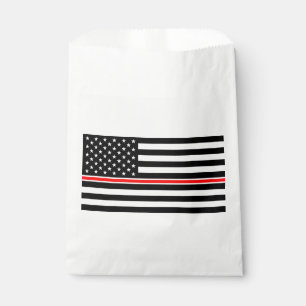 Thin Red Line Flag: Feuerwehrmann Heldengedenkfeie Geschenktütchen