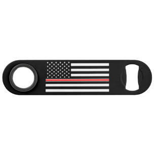 Thin Red Line Flag: Feuerwehrmann Heldengedenkfeie Speed Flaschenöffner