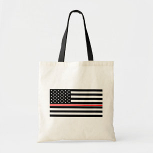 Thin Red Line Flag: Feuerwehrmann Heldengedenkfeie Tragetasche