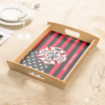 Thin Red Line Flag, Feuerwehrmann