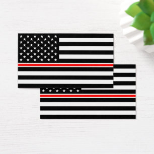 Thin Red Line Flagge: Feuerwehrhelden-Gedenkflagge