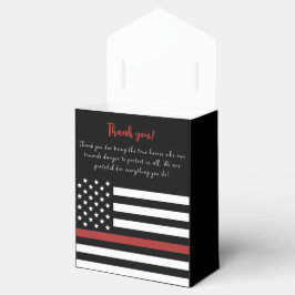 Thin Red Line USA Flag Firefighter Aufwertung Geschenkschachtel