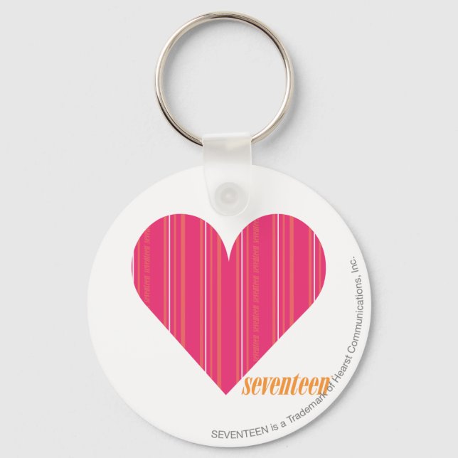 Thin Stripes Magenta 4 Schlüsselanhänger (Vorderseite)