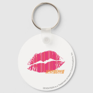 Thin Stripes Magenta Schlüsselanhänger