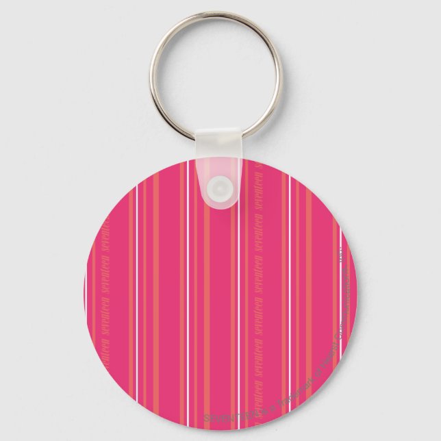 Thin Stripes Magenta Schlüsselanhänger (Vorderseite)