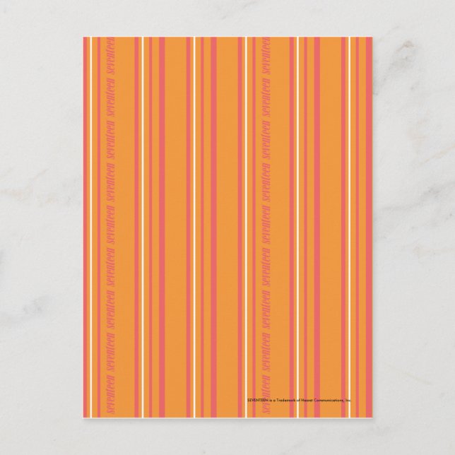 Thin Stripes Orange Postkarte (Vorderseite)