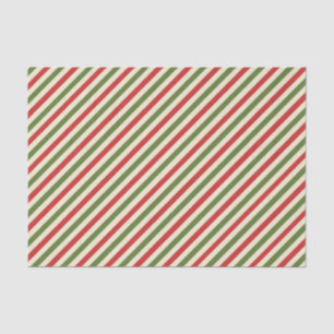 Thin Vintag Elegante Weihnachts Candy Cane Seidenpapier