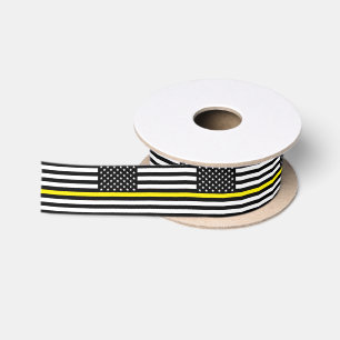 Thin Yellow Line-Band, US-amerikanische Flagge Dis Satinband