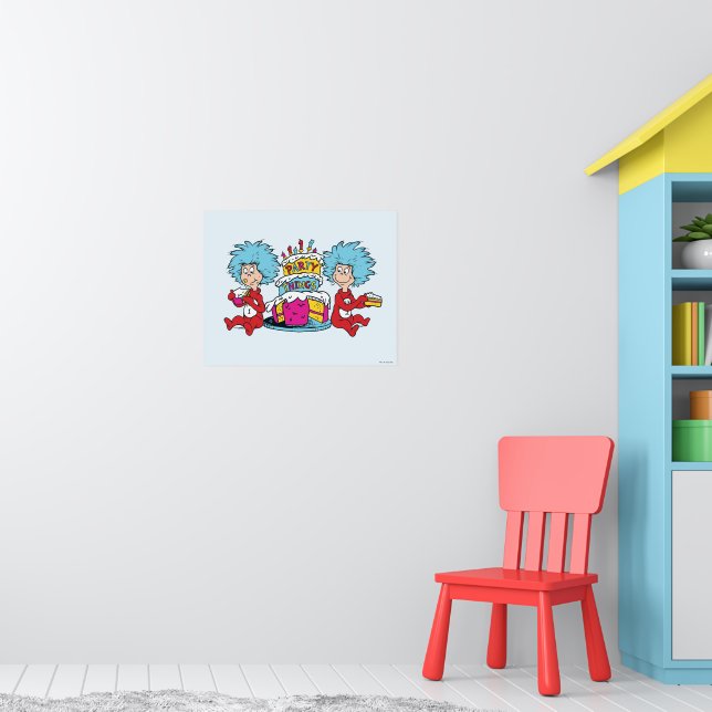 Thing Eins Thing Zwei Party Dinge Poster (Kinderzimmer 1)