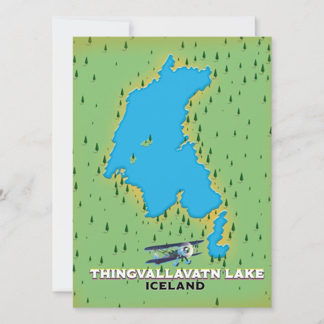 Thingvallavatsee Island Reiseplan (Vorderseite)