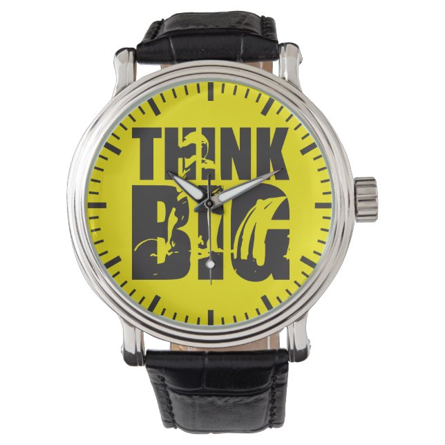 Think Big - Gym Motivation Armbanduhr (Vorderseite)