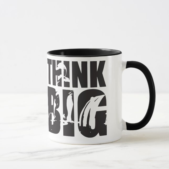 Think Big - Gym Motivation Tasse (Rechts)