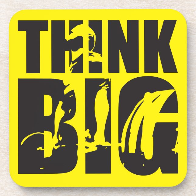 Think Big - Gym Motivation Untersetzer (Vorderseite)