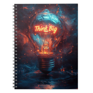 Think Big Lightbulb Journal Creative Notebook Notizblock