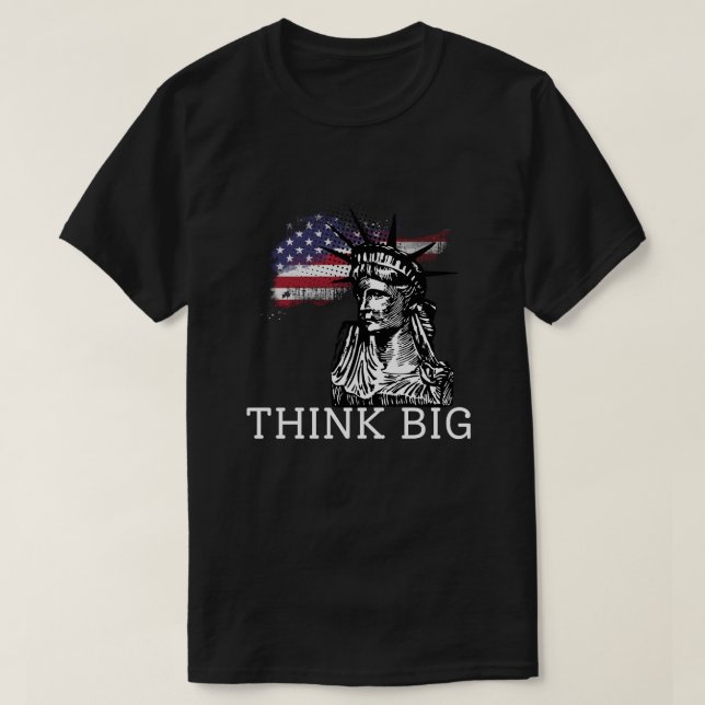 Think Big – Motivational Quote by Donald Trump T-Shirt (Design vorne)