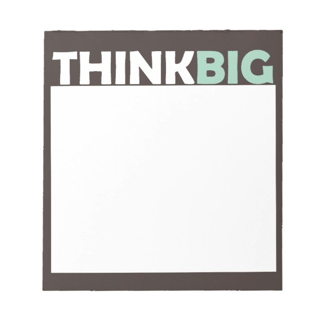 Think Big Notizblock (Vorderseite)