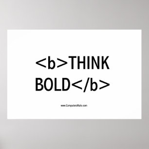 THINK BOLD POSTER