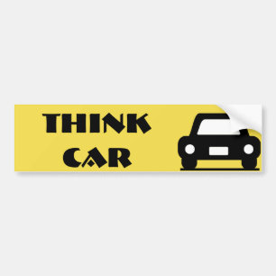 Think Car Funky Sticker Autoaufkleber