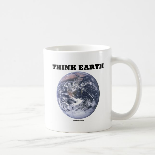 Think Earth (Blue Marble Earth) Kaffeetasse (Rechts)