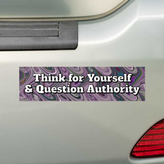 Think for Yourself & Question Authority Autoaufkleber (Auf Auto)