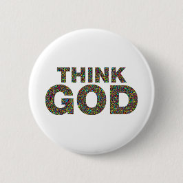 Think God Gott Geschenk Geschenk Geschenk Button