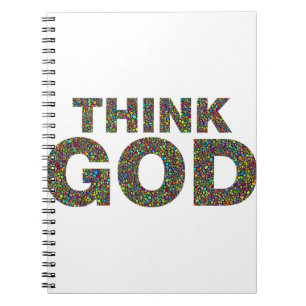 Think God Gott Geschenk Geschenk Geschenk Notizblock