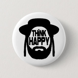 Think Happy Button