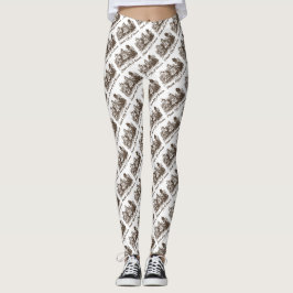 Think Like A Queen Wonderland Advice Alice Humor Leggings