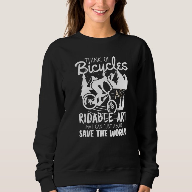 Think of Bicycles as Ridable Sweatshirt (Vorderseite)
