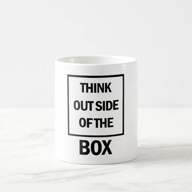 Think Outside Of The Box  Kaffeetasse (Mittel)