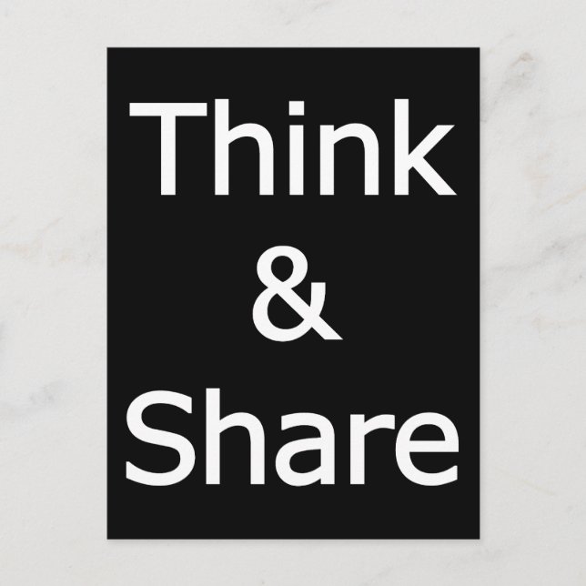 Think_ Postkarte (Vorderseite)
