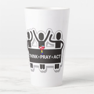 Think+Pray+Act Latte Mug