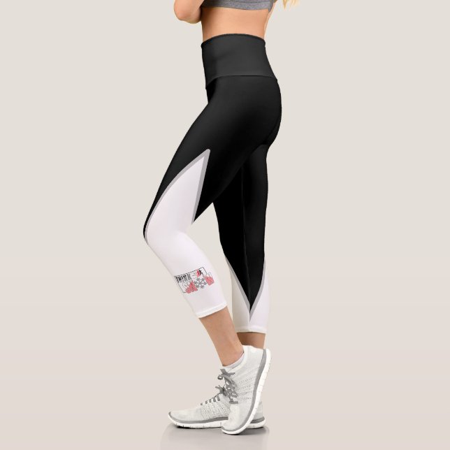 Think Snow - Funny Hot Weather Running Capri Leggings (Links)