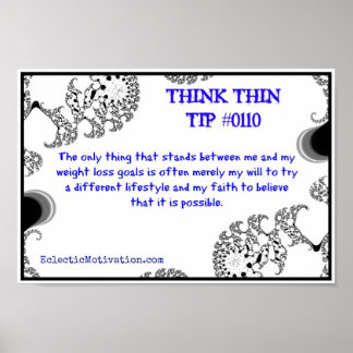 Think Thin Tip #0110 Poster