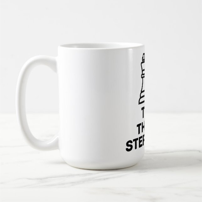 Think Three Steps Ahead Chess Player Mug Kaffeetasse (Links)