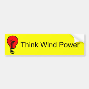 Think Wind Power Autoaufkleber