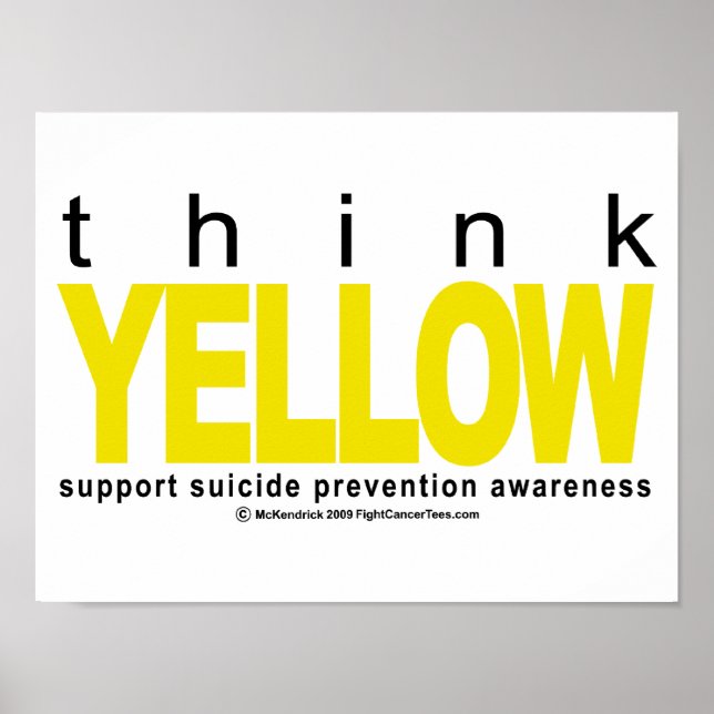 Think YELLOW Suizidprävention Poster (Vorne)