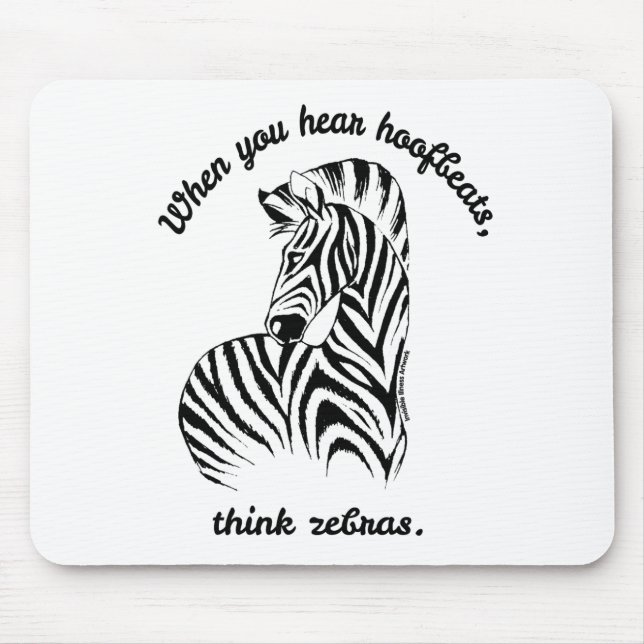 Think Zebras Mousepad (Vorne)