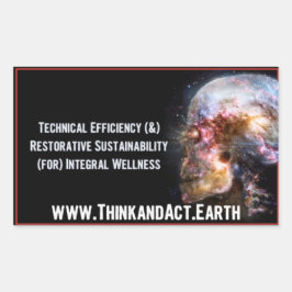 ThinkandAct.Earth "Fundamente" Rechteckiger Aufkleber