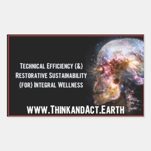 ThinkandAct.Earth "Fundamente" Rechteckiger Aufkleber (Vorderseite)