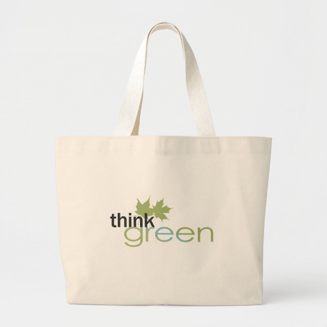 ThinkGreen Jumbo Stoffbeutel (Vorne)
