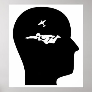 Thinking About Skydiving Poster