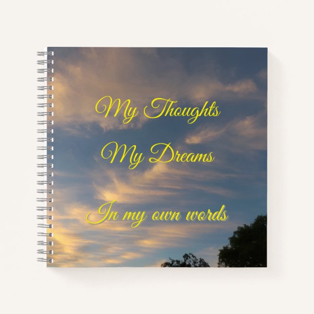 Thinking and Dreams Journal Notizbuch (Vorderseite)