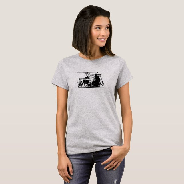 Thinking Hexe Happy Halloween Shirt (Vorne ganz)