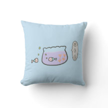 Thinking of Freedom Cute Fish Doodle Art