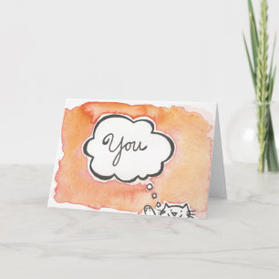 Thinking of you card karte